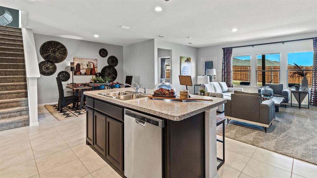 Furnished interior view inside a new home in Bella Vista, Granbury (Image 9).