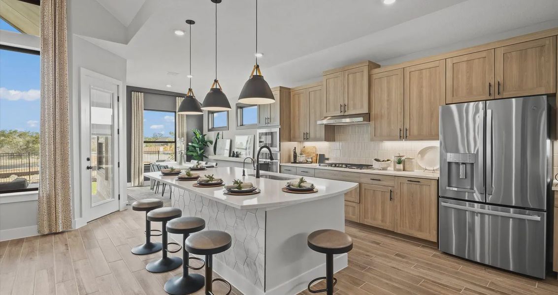 Representative furnished interior of a home built from the Brooke by Chesmar Homes in Meyer Ranch, New Braunfels (Image 11).