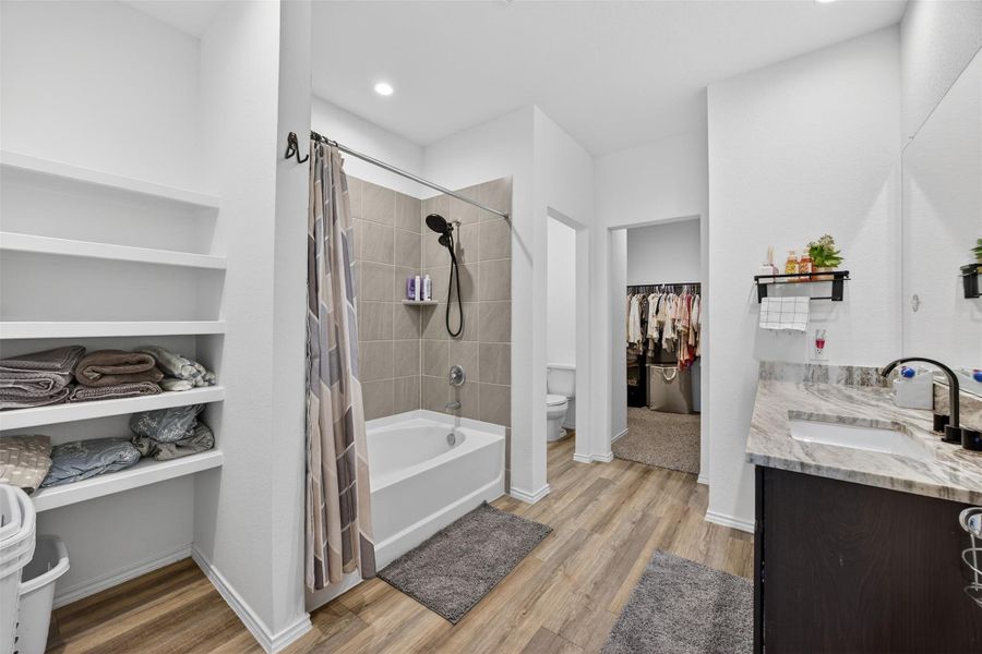 Furnished interior view inside a new home in , Houston (Image 12).