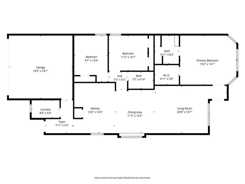 2D floor plan layout of this home in Retreat at Fossil Creek, Fort Worth, TX (Image 5).