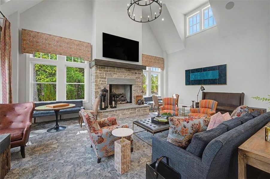 Furnished interior view inside a new home in Lakeside at River Green, Canton (Image 15).
