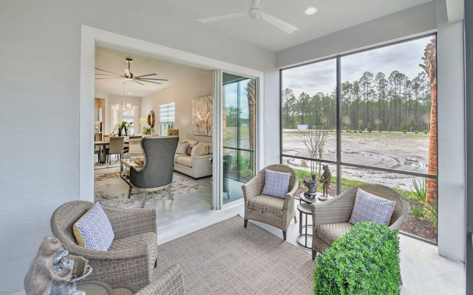 Furnished interior view inside a new home in Woodhaven, Port Orange (Image 15).