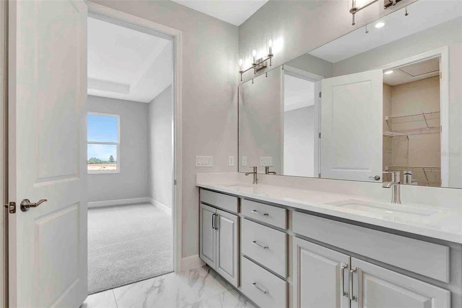 Furnished interior view inside a new home in Cresswind at Lake Harris, Tavares (Image 13).