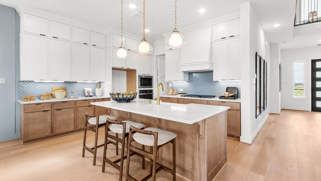 Representative furnished interior of a home built from the Tivoli by Brightland Homes in Bridgeland Central, Cypress (Image 6).