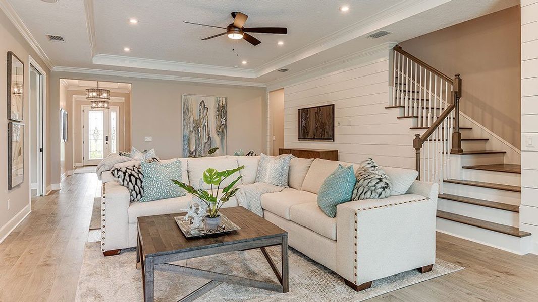 Representative furnished interior of a home built from the Java by Taylor Morrison in The Waters at Center Lake Ranch, St. Cloud (Image 9).
