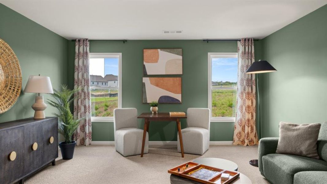 Furnished interior view inside a new home in Hamptons at Riverwood East, Dallas (Image 32). Furnished interior view inside a new home in Hamptons at Riverwood East, Dallas (Image 32).