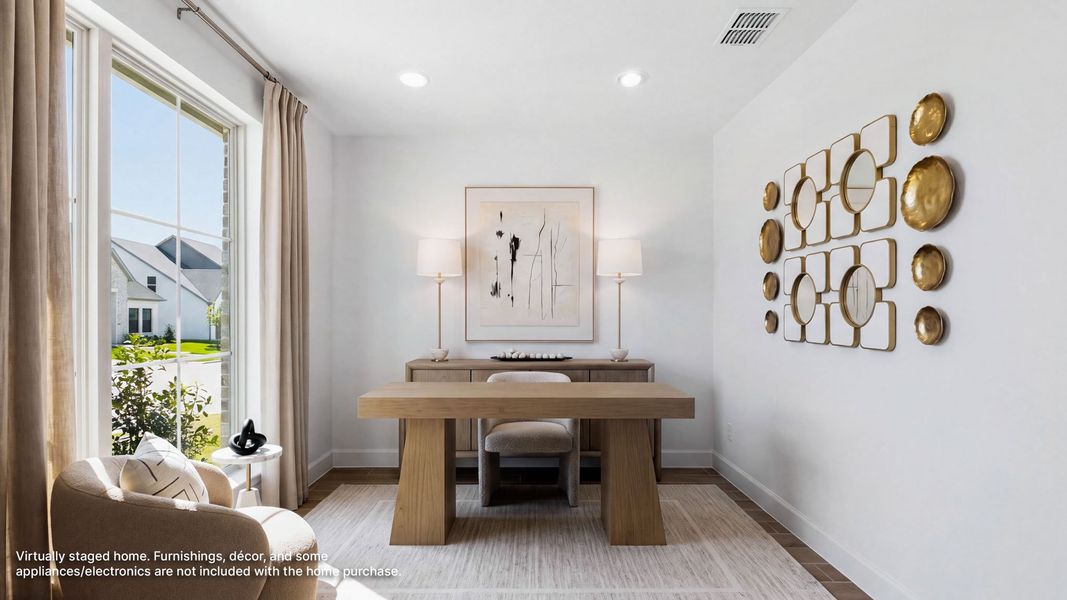 Furnished interior view inside a new home in Eliana, McKinney (Image 11).