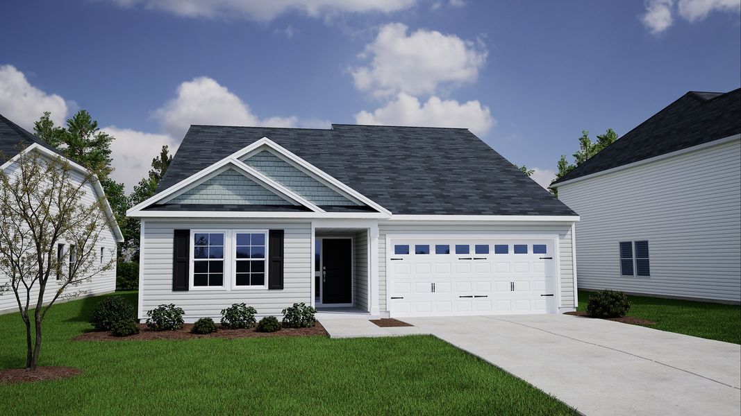 Representative exterior photo of a completed home built from the Gwinnett - Genesis Value Collection by Mungo Homes in Killians Crossing, Blythewood, SC (Image 33).