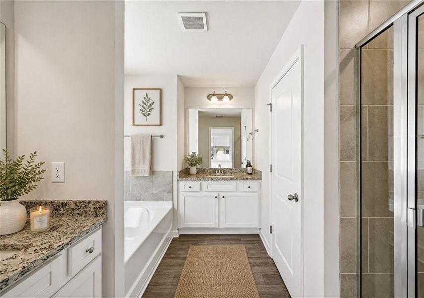Furnished interior view inside a new home in Vickers Point - Single Family, Fairburn (Image 14).