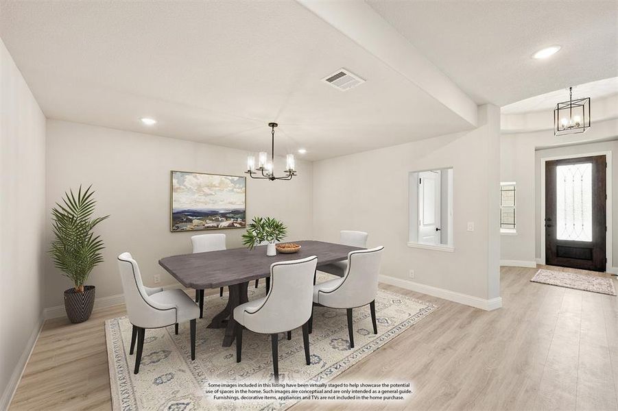 Furnished interior view inside a new home in Maplewood, Glenn Heights (Image 11). Furnished interior view inside a new home in Maplewood, Glenn Heights (Image 11).
