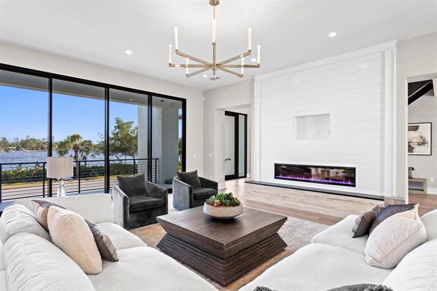 Furnished interior view inside a new home in , St. Petersburg (Image 16).