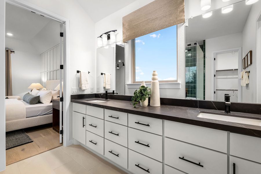 Representative furnished interior of a home built from the Doucette by Pulte Homes in Kuempel Estates, Pflugerville (Image 17). Representative furnished interior of a home built from the Doucette by Pulte Homes in Kuempel Estates, Pflugerville (Image 17).