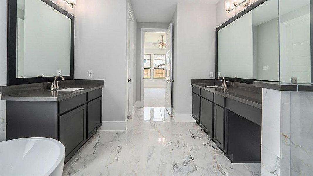 Furnished interior view inside a new home in The Trails, New Caney (Image 14).