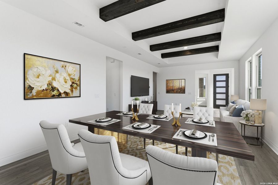 Furnished interior view inside a new home in Del Webb New Braunfels at Veramendi, New Braunfels (Image 9).