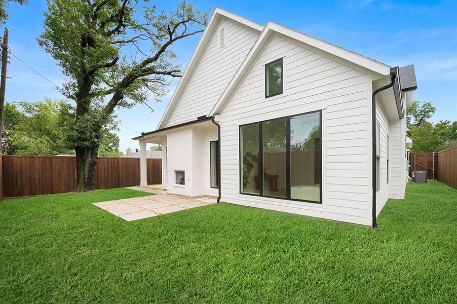 Exterior details and patio area of a home in , Dallas (Image 19). Exterior details and patio area of a home in , Dallas (Image 19).