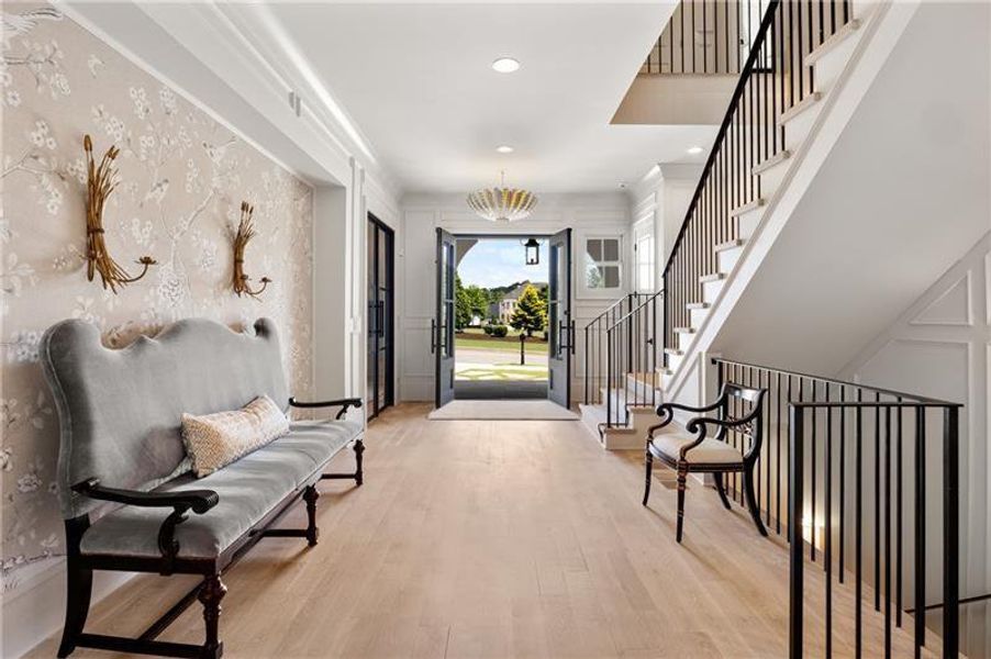 Furnished interior view inside a new home in Manor Estates, Alpharetta (Image 9).