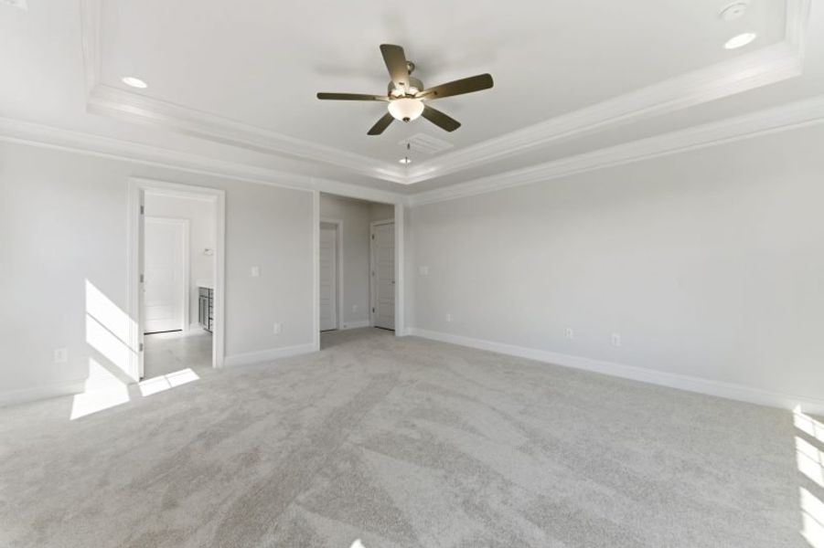 Representative unfurnished interior of a home built from the Hampton by Keystone Homes NC in Preserve at Carriage Cove, Oak Ridge (Image 77).