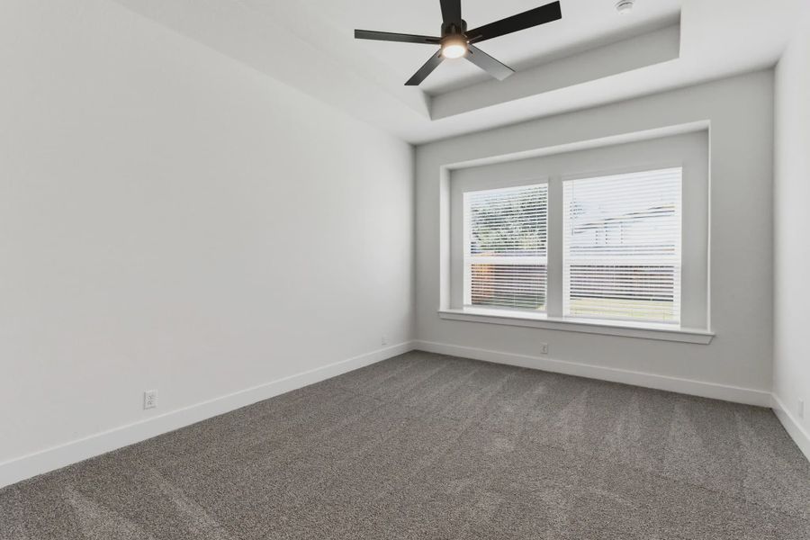 Representative unfurnished interior of a home built from the Shelby by Chesmar Homes in Buffalo Crossing, Cibolo (Image 22).