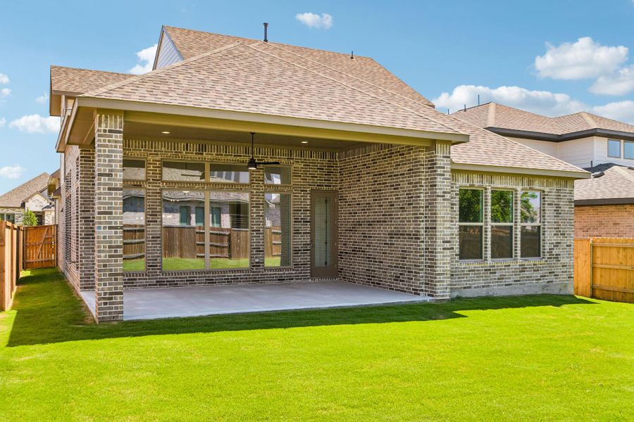 Exterior details and patio area of a home in 6 Creeks, Kyle (Image 20). Exterior details and patio area of a home in 6 Creeks, Kyle (Image 20).