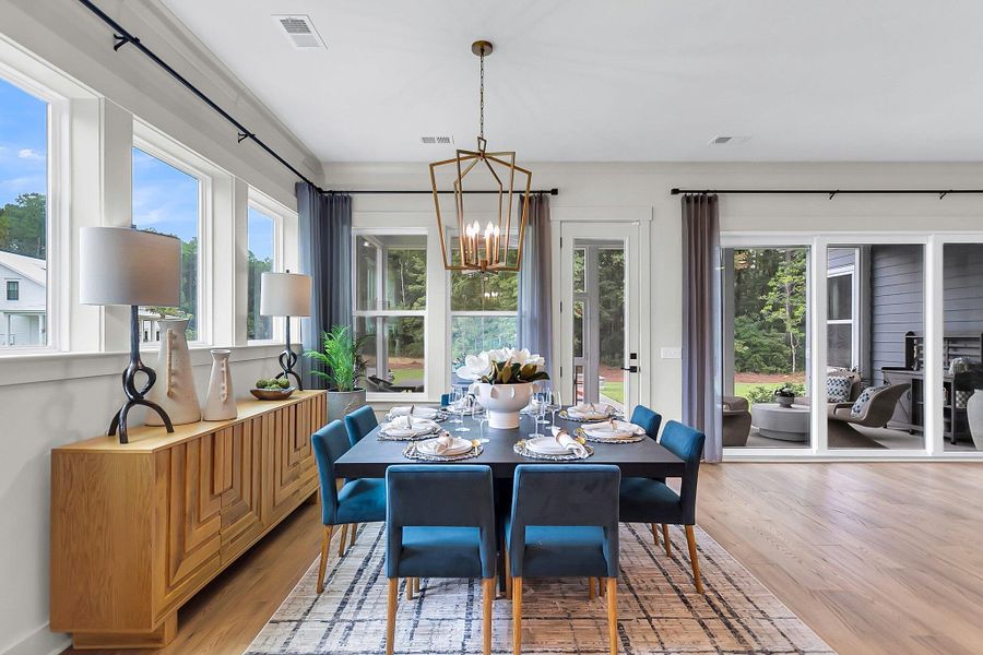 Furnished interior view inside a new home in Hidden Ponds Reserve, Awendaw (Image 17).