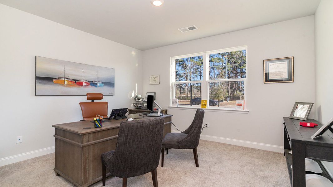 Furnished interior view inside a new home in The Bluffs at Mill Creek, Florence (Image 11).