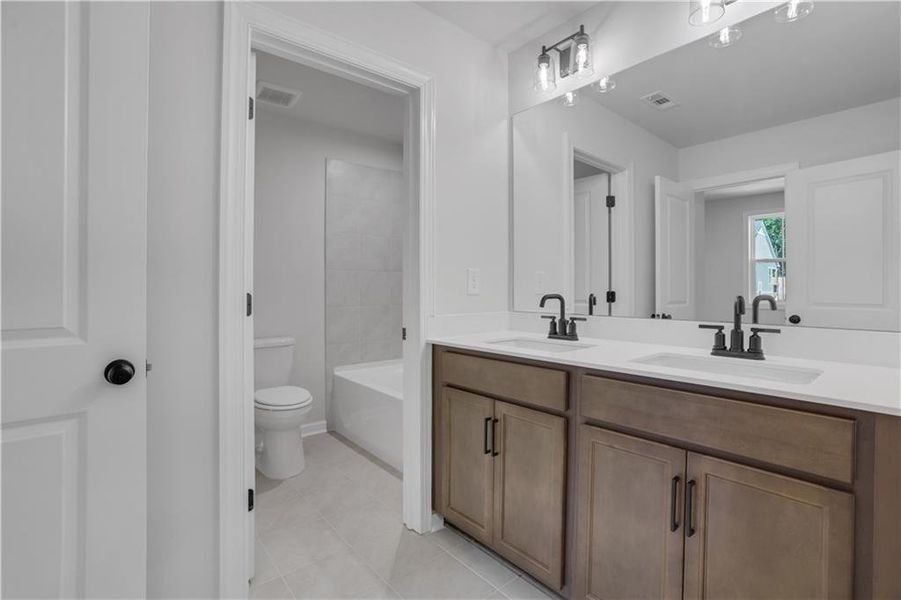 Furnished interior view inside a new home in Wisteria at GreenHouse, Marietta (Image 16).