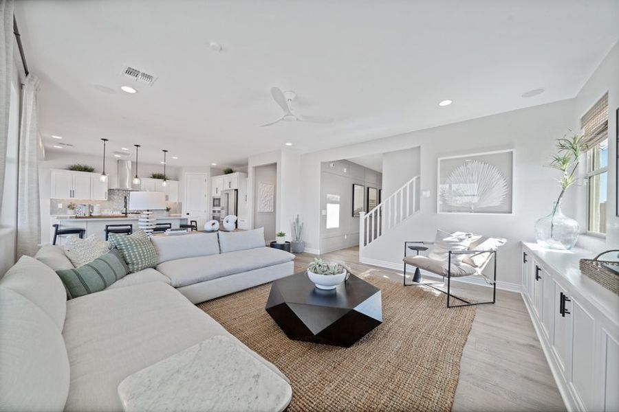 Furnished interior view inside a new home in Combs Ranch, San Tan Valley (Image 8).