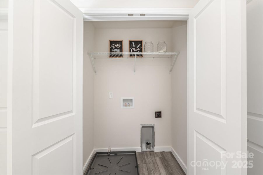 Second-floor laundry room; same level as the bedrooms. Second-floor laundry room; same level as the bedrooms.