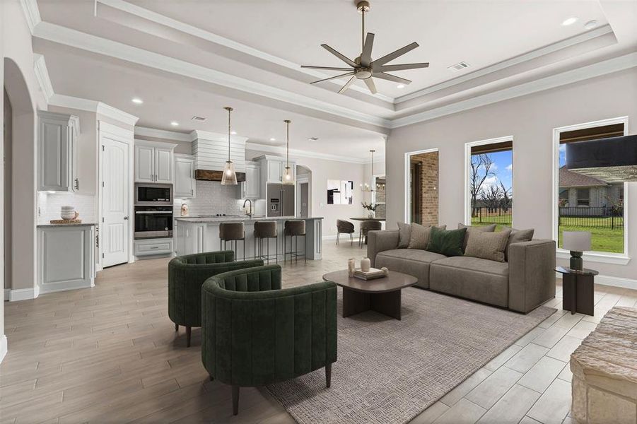 Virtually Staged: Living Room