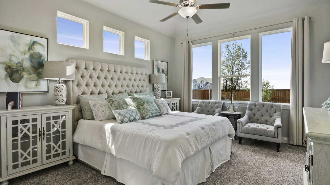 Furnished interior view inside a new home in Anna Ranch, Anna (Image 9). Furnished interior view inside a new home in Anna Ranch, Anna (Image 9).