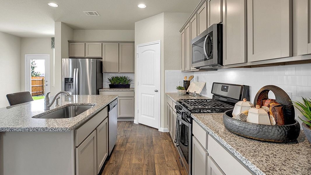 Representative furnished interior of a home built from the The Roosevelt by D.R. Horton in Southgrove, Kyle (Image 7). Representative furnished interior of a home built from the The Roosevelt by D.R. Horton in Southgrove, Kyle (Image 7).