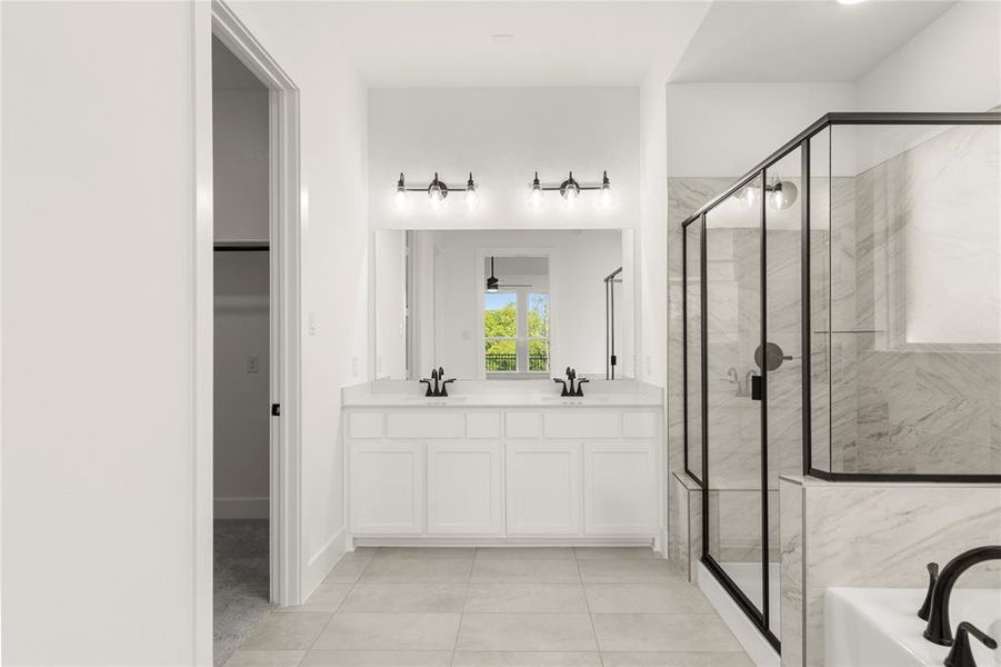 Furnished interior view inside a new home in Inspiration Collection at Union Park, Little Elm (Image 12).