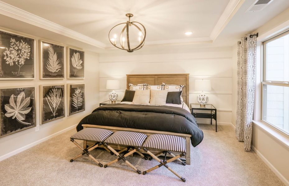 Furnished interior view inside a new home in Providence Oaks, Fuquay Varina (Image 8).