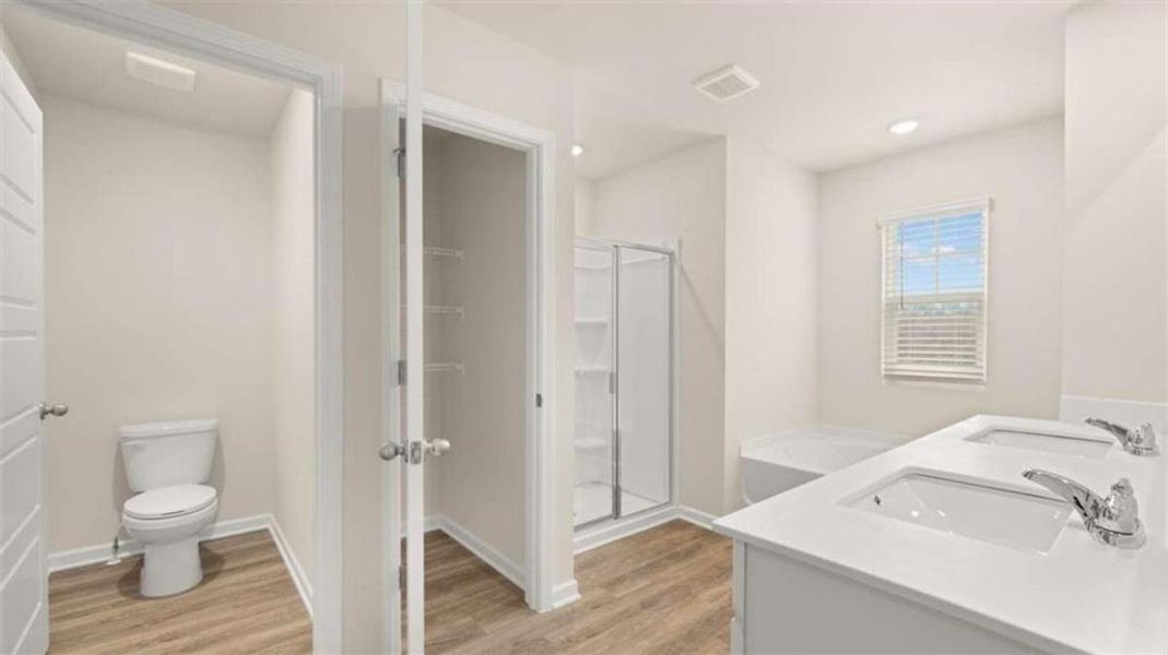 Furnished interior view inside a new home in The Preserve at Agricultural Village, Perry (Image 6). Furnished interior view inside a new home in The Preserve at Agricultural Village, Perry (Image 6).
