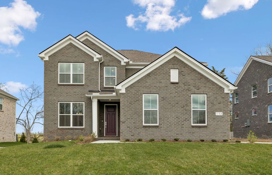 Front exterior of a new home in Devonshire, Mount Juliet, TN, highlighting curb appeal (Image 19). Front exterior of a new home in Devonshire, Mount Juliet, TN, highlighting curb appeal (Image 19).