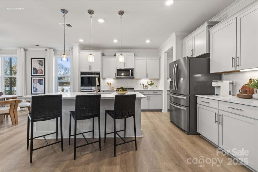 Furnished interior view inside a new home in Sanctuary at Southgate, Indian Trail (Image 12).