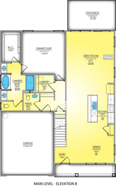 Main Level - Elevation B2