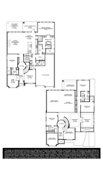 2D floor plan layout of this home in Austin Point, Richmond, TX (Image 5).