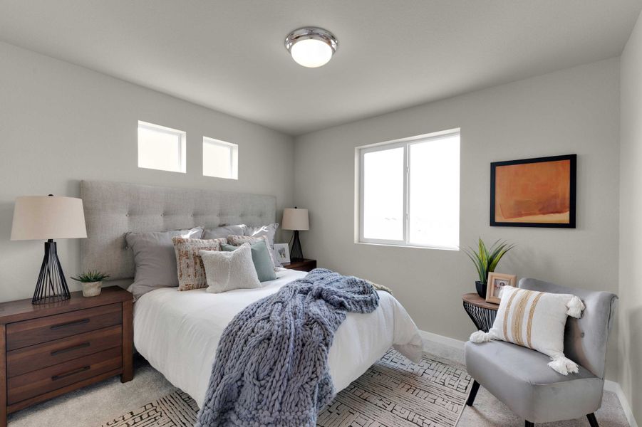 Furnished interior view inside a new home in Banning Lewis Ranch - New Homes Colorado Springs, Colorado Springs (Image 24). Furnished interior view inside a new home in Banning Lewis Ranch - New Homes Colorado Springs, Colorado Springs (Image 24).