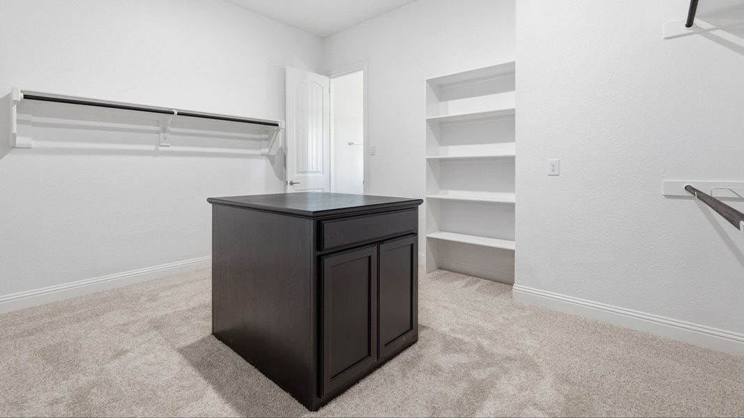 Furnished interior view inside a new home in Green Meadows Classic, Celina (Image 36). Furnished interior view inside a new home in Green Meadows Classic, Celina (Image 36).