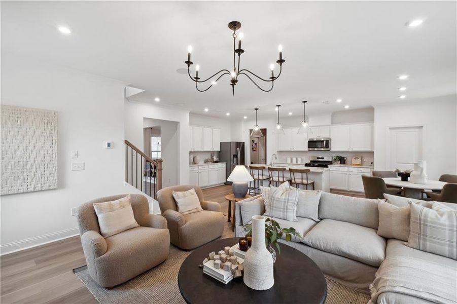 Furnished interior view inside a new home in Hamilton Place, Cartersville (Image 9).