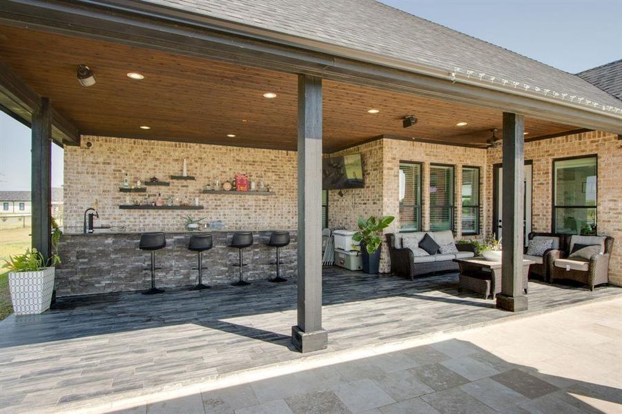 Front exterior of a new home in , Krum, TX, highlighting curb appeal (Image 1). Front exterior of a new home in , Krum, TX, highlighting curb appeal (Image 1).