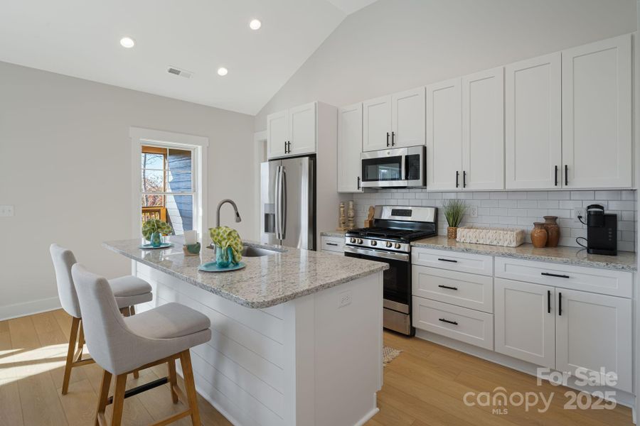 Furnished interior view inside a new home in , Weaverville (Image 11).