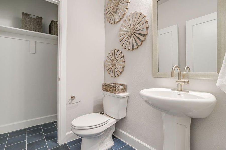 Furnished interior in a model home at Creekside in Royse City (Image 26). Furnished interior in a model home at Creekside in Royse City (Image 26).