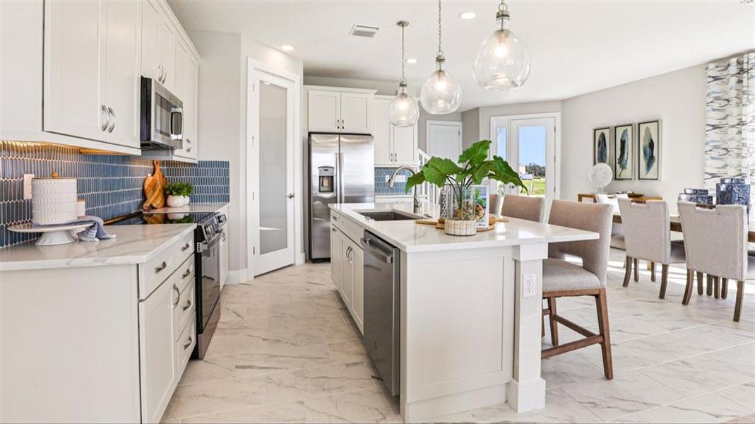 Furnished interior view inside a new home in Isla Mirada, San Antonio (Image 19).