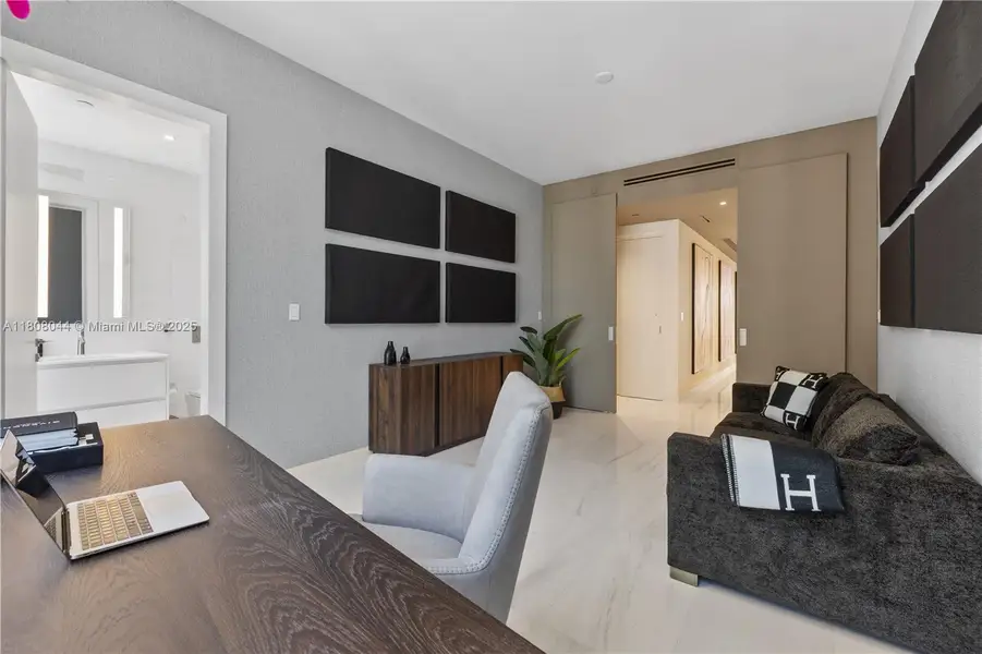 Furnished interior view inside a new home in Aston Martin Residences, Miami (Image 12).