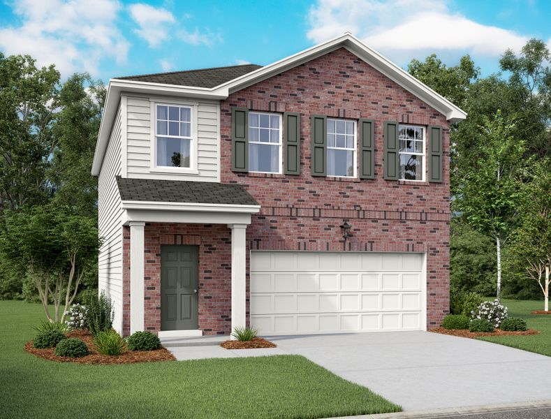 Representative exterior photo of a completed home built from the Voyager by Starlight Homes in The Wilder, Adkins, TX (Image 1).