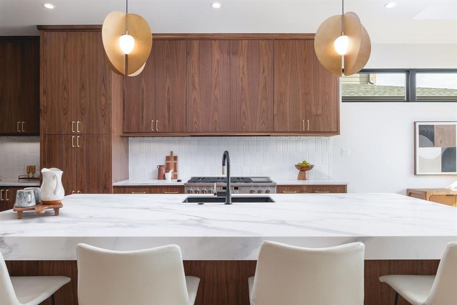 Furnished interior view inside a new home in , Dallas (Image 6).