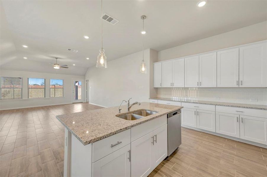 Furnished interior view inside a new home in The Preserve, Justin (Image 13).