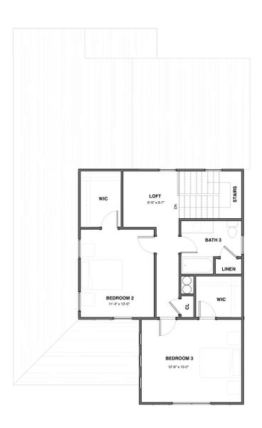 2D floor plan layout for the The Gates by New Leaf Builders in Vineyard Lakes, Johns Island, SC (Image 6). 2D floor plan layout for the The Gates by New Leaf Builders in Vineyard Lakes, Johns Island, SC (Image 6).